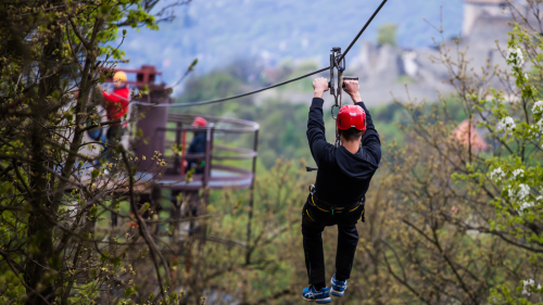 Családi Canopy élmény Visegrádon (900 méteres lesiklópálya) 4
